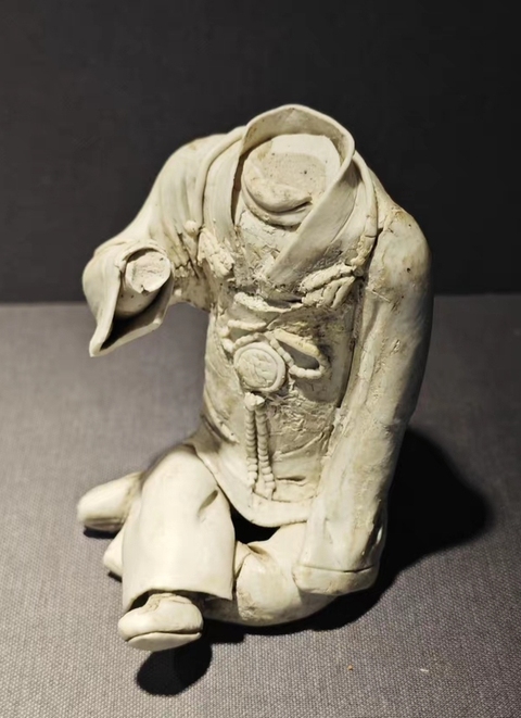 古玩陶瓷湖田窯生瓷雕塑真品鑒賞圖