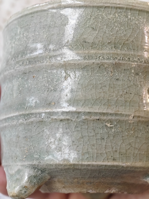 古玩陶瓷龍泉窯青瓷爐真品鑒賞圖