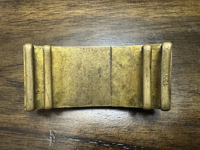 古玩銅器銅鎏金龍紋帶扣真品鑒賞圖