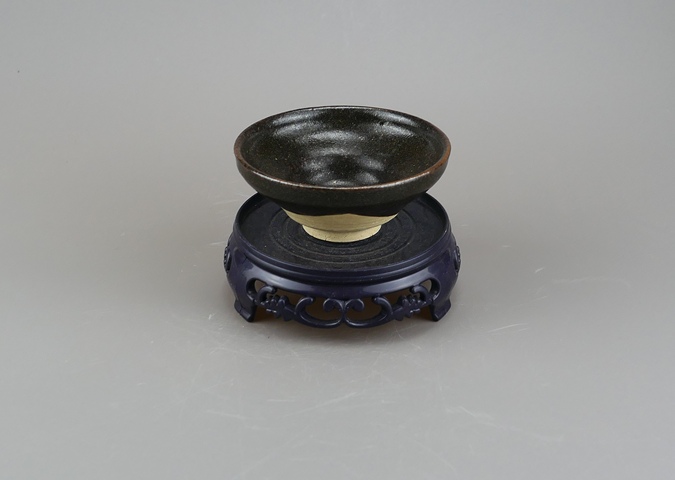古玩陶瓷吉州窯黑釉茶盞真品鑒賞圖