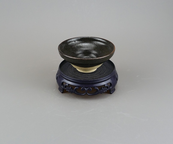 古玩陶瓷吉州窯黑釉茶盞真品鑒賞圖