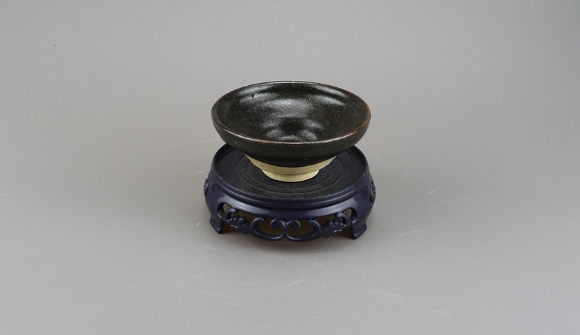 古玩陶瓷吉州窯黑釉茶盞真品鑒賞圖