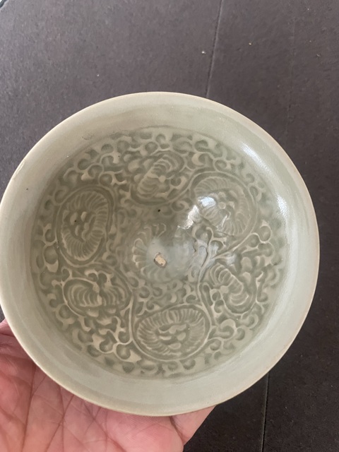 古玩陶瓷耀州窯團菊盞拍賣,當前價格24000元