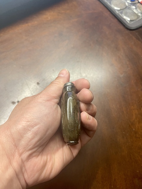 古玩玉器老料子鼻煙壺真品鑒賞圖