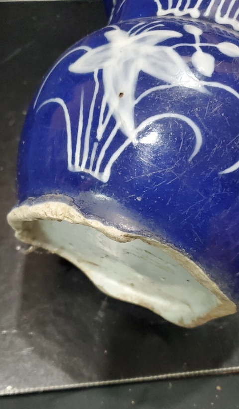 古玩陶瓷花觚真品鑒賞圖