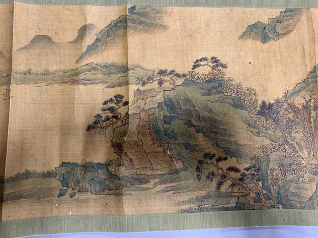 古玩字畫溪山秋色真品鑒賞圖