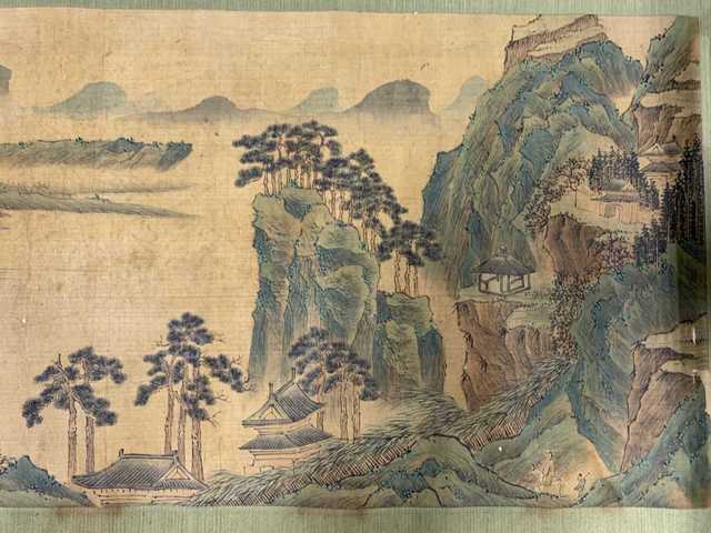 古玩字畫溪山秋色真品鑒賞圖