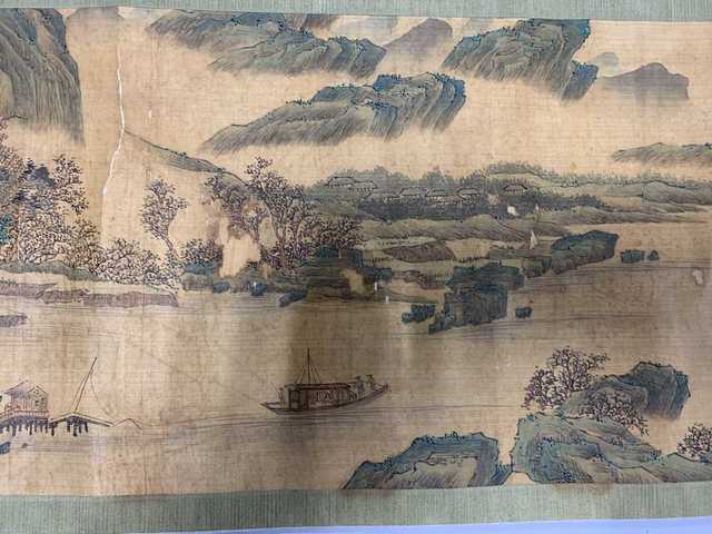 古玩字畫溪山秋色真品鑒賞圖