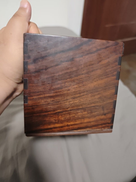 古玩雜項木提盒真品鑒賞圖
