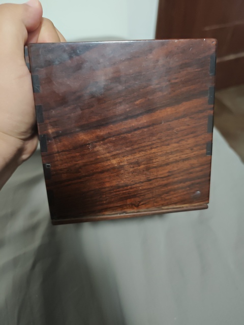 古玩雜項木提盒真品鑒賞圖