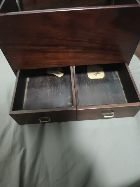 古玩雜項木提盒真品鑒賞圖