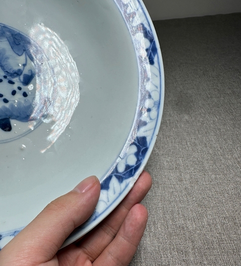 古玩陶瓷青花人物高足碗真品鑒賞圖