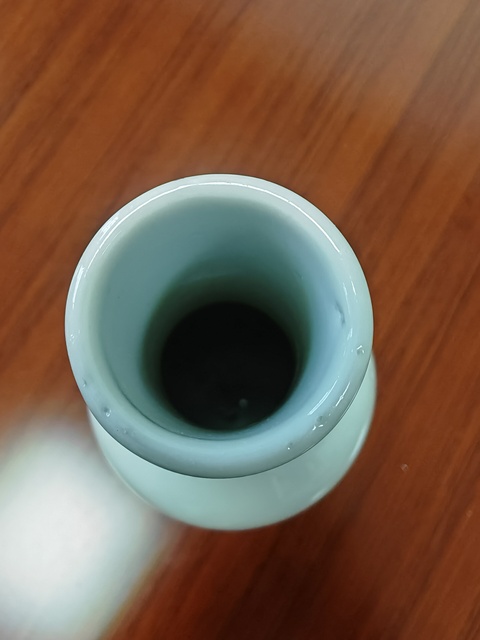 古玩陶瓷晚清白釉瓶真品鑒賞圖
