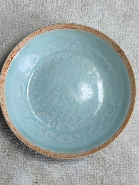 古玩陶瓷湖田窯雙魚洗真品鑒賞圖