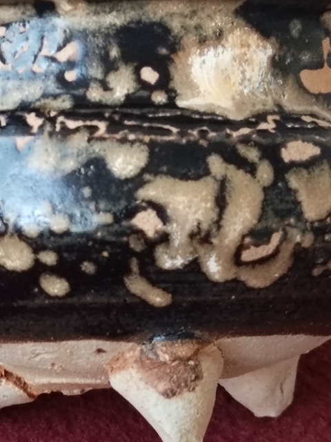 古玩陶瓷吉州窯窯變釉香爐真品鑒賞圖