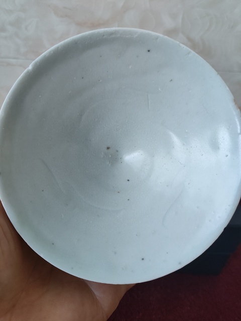 古玩陶瓷青白釉刻花斗笠盞拍賣,當前價格1800元
