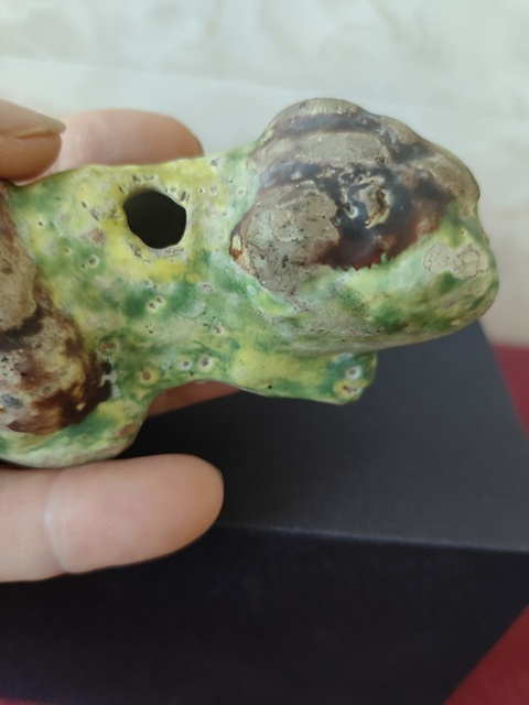 古玩陶瓷綠釉褐彩虎形水滴拍賣,當(dāng)前價格2600元