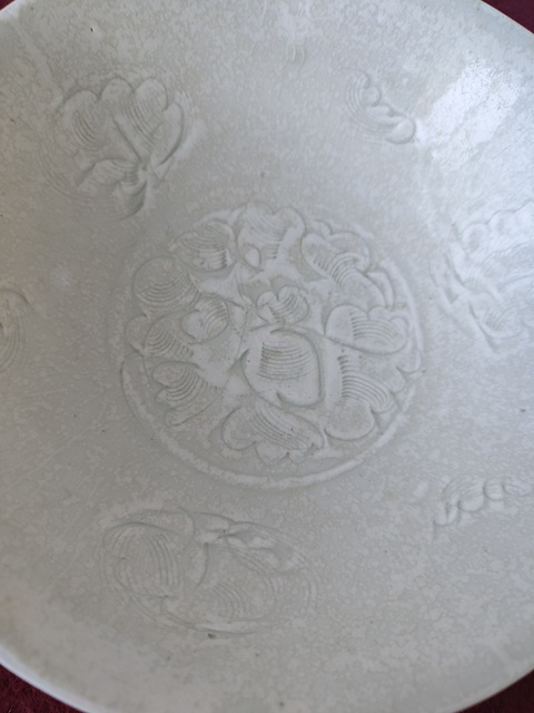 古玩陶瓷湖田窯牡丹紋碗拍賣，當前價格1800元