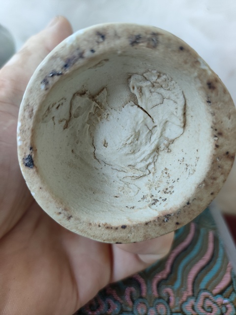 古玩陶瓷樞府釉撇口瓶真品鑒賞圖