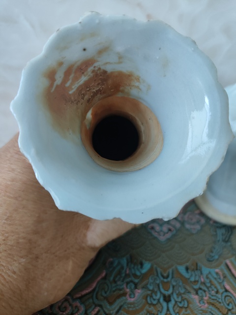 古玩陶瓷樞府釉撇口瓶真品鑒賞圖