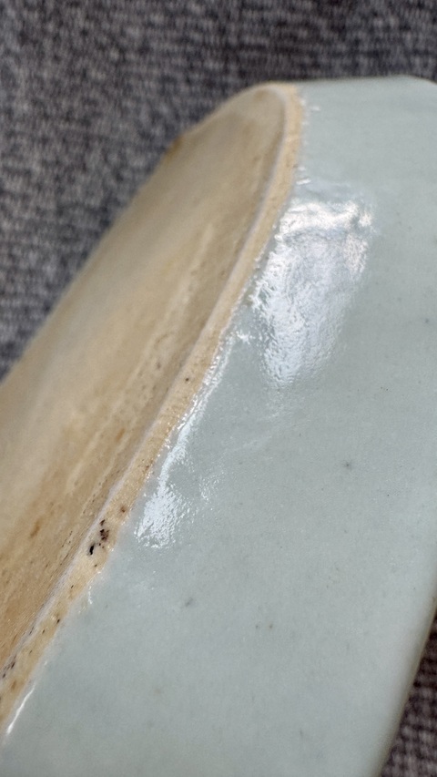 古玩陶瓷青花水滴形賞盤真品鑒賞圖