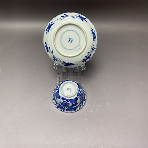 古玩陶瓷青花杯盤真品鑒賞圖