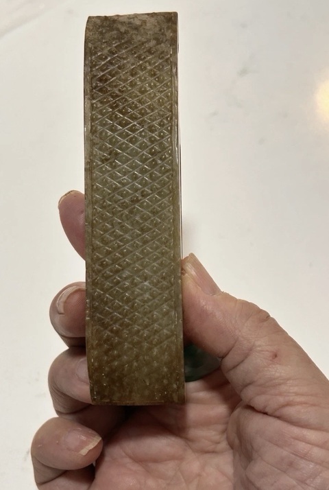 古玩玉器做舊仿漢代“玉劍具”真品鑒賞圖