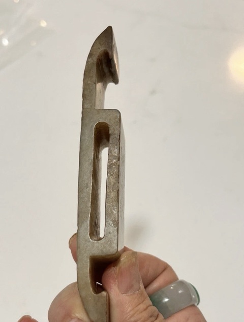古玩玉器做舊仿漢代“玉劍具”真品鑒賞圖
