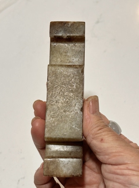 古玩玉器做舊仿漢代“玉劍具”真品鑒賞圖