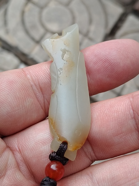 古玩玉器玉魚真品鑒賞圖