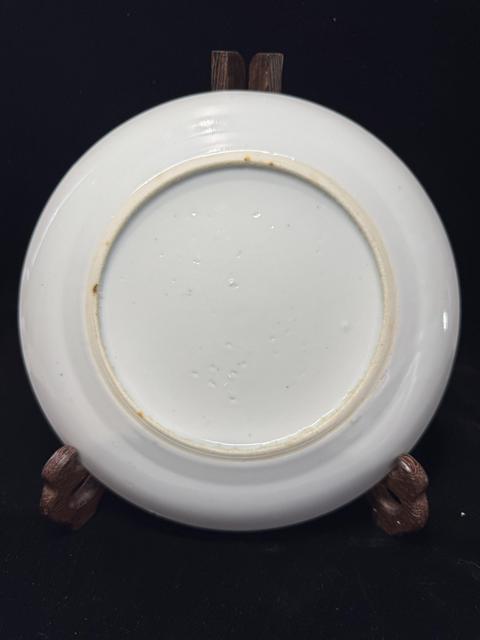 古玩陶瓷清中期青花盤真品鑒賞圖