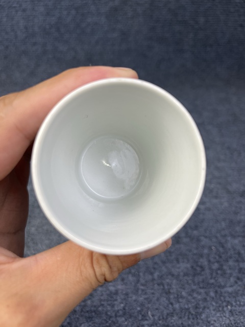 古玩陶瓷料彩聞香杯真品鑒賞圖