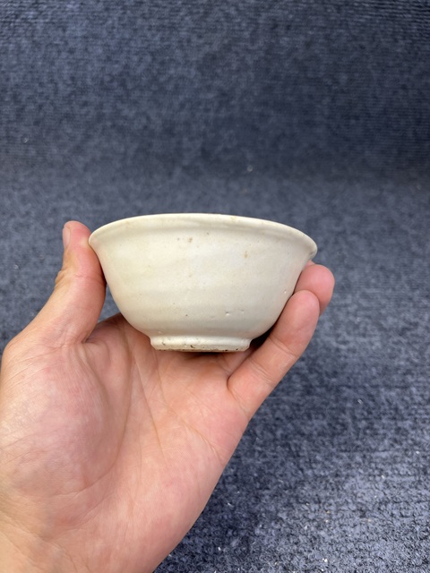 古玩陶瓷白釉茶圓拍賣，當前價格1588元