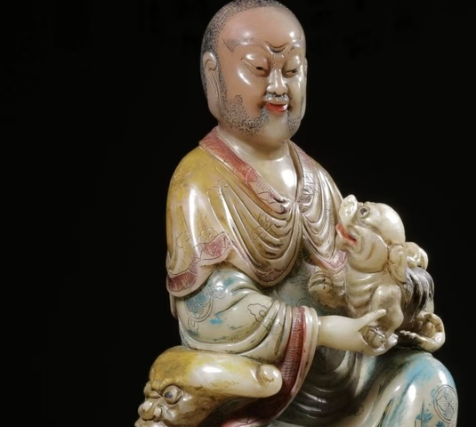古玩雜項人物擺件真品鑒賞圖