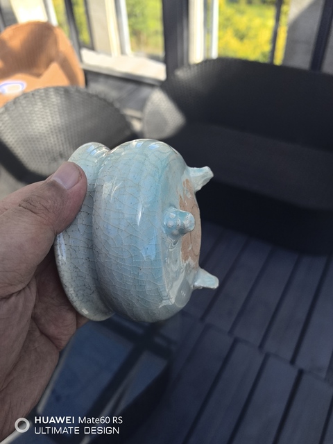 古玩陶瓷青白釉香爐真品鑒賞圖
