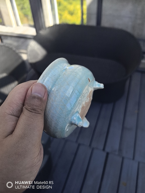 古玩陶瓷青白釉香爐真品鑒賞圖
