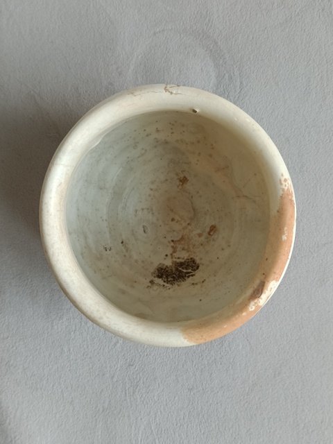 古玩陶瓷白釉瓜棱罐拍賣,當前價格358元