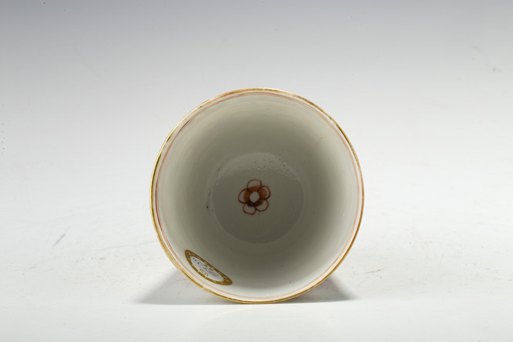 古玩陶瓷清晚·五彩折枝花卉紋鈴鐺杯拍賣,當前價格1904元