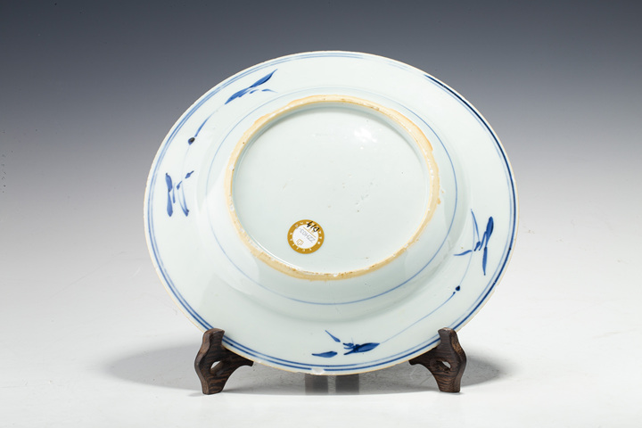 古玩陶瓷清康熙·青花花卉紋折沿盤(pán)拍賣(mài),當(dāng)前價(jià)格324元