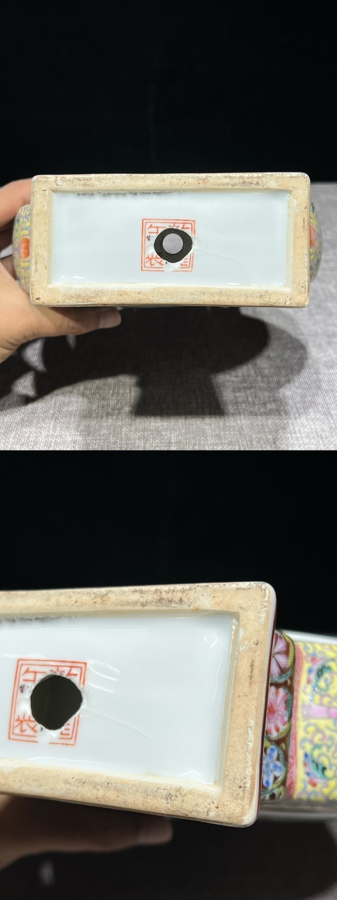 古玩陶瓷花鳥紋抱月瓶真品鑒賞圖