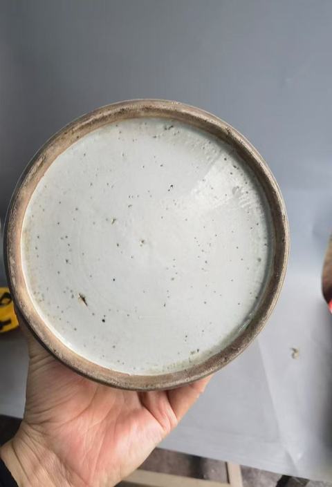 古玩陶瓷五彩人物棒槌瓶真品鑒賞圖