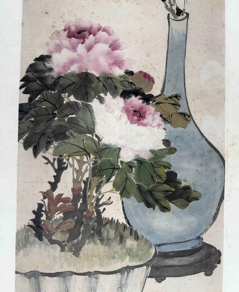 古玩字畫任薰款真品鑒賞圖