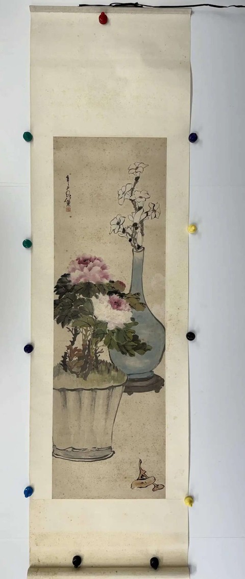 古玩字畫任薰款真品鑒賞圖