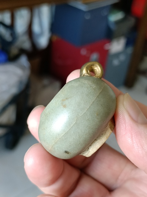 古玩陶瓷龍泉青瓷鳥(niǎo)食罐真品鑒賞圖