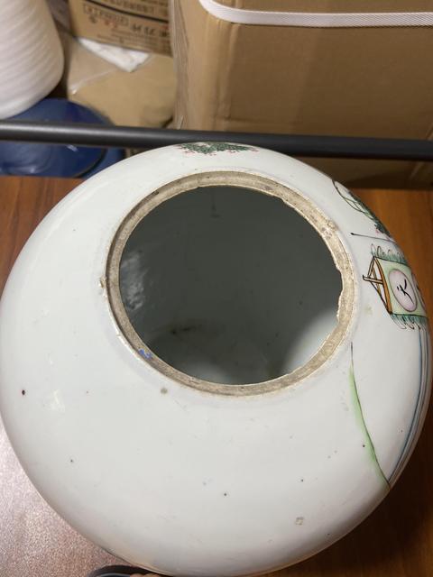 古玩陶瓷民國粉彩人物罐拍賣,當前價格2000元
