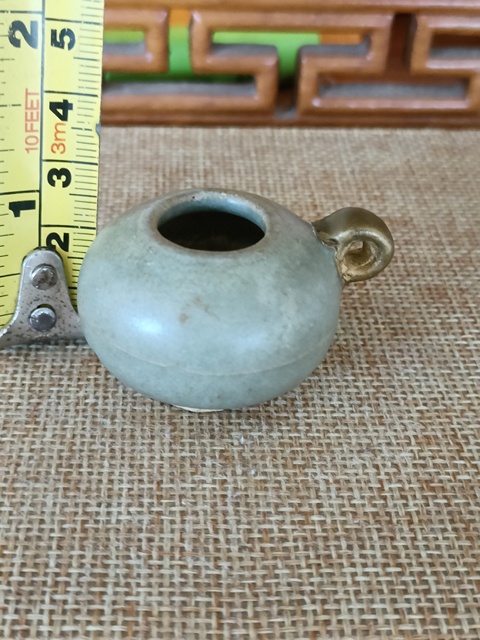 古玩陶瓷南宋精品龍泉官青瓷鳥食罐拍賣，當(dāng)前價(jià)格5980元