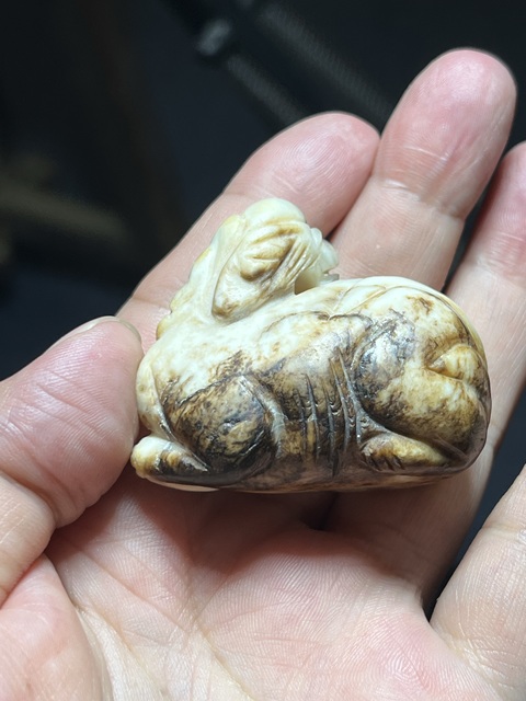 古玩玉器瑞獸真品鑒賞圖