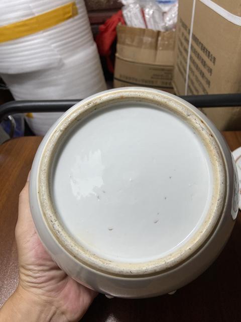 古玩陶瓷晚清細路粉彩粥罐拍賣,當前價格5200元