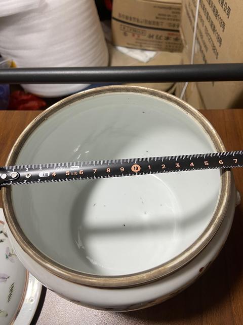 古玩陶瓷晚清細路粉彩粥罐拍賣,當前價格5200元