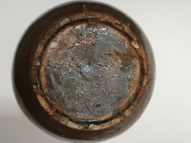 古玩陶瓷黑釉玉壺春瓶真品鑒賞圖